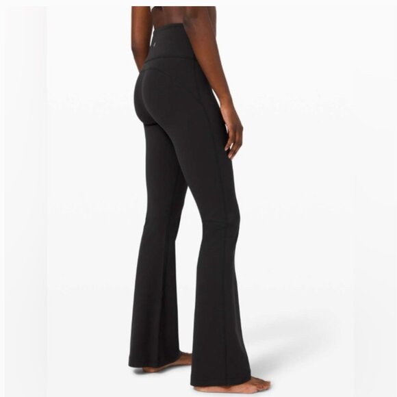 lululemon athletica Pants - Lululemon Groove Pant Flare Super High-Rise Nulu, Black, Size 8